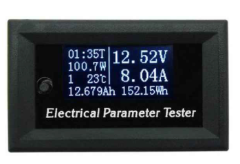 Oled volt ampere vermogens meter voor paneel inbouw 2