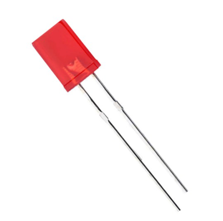 Led diffuus rechthoekig rood