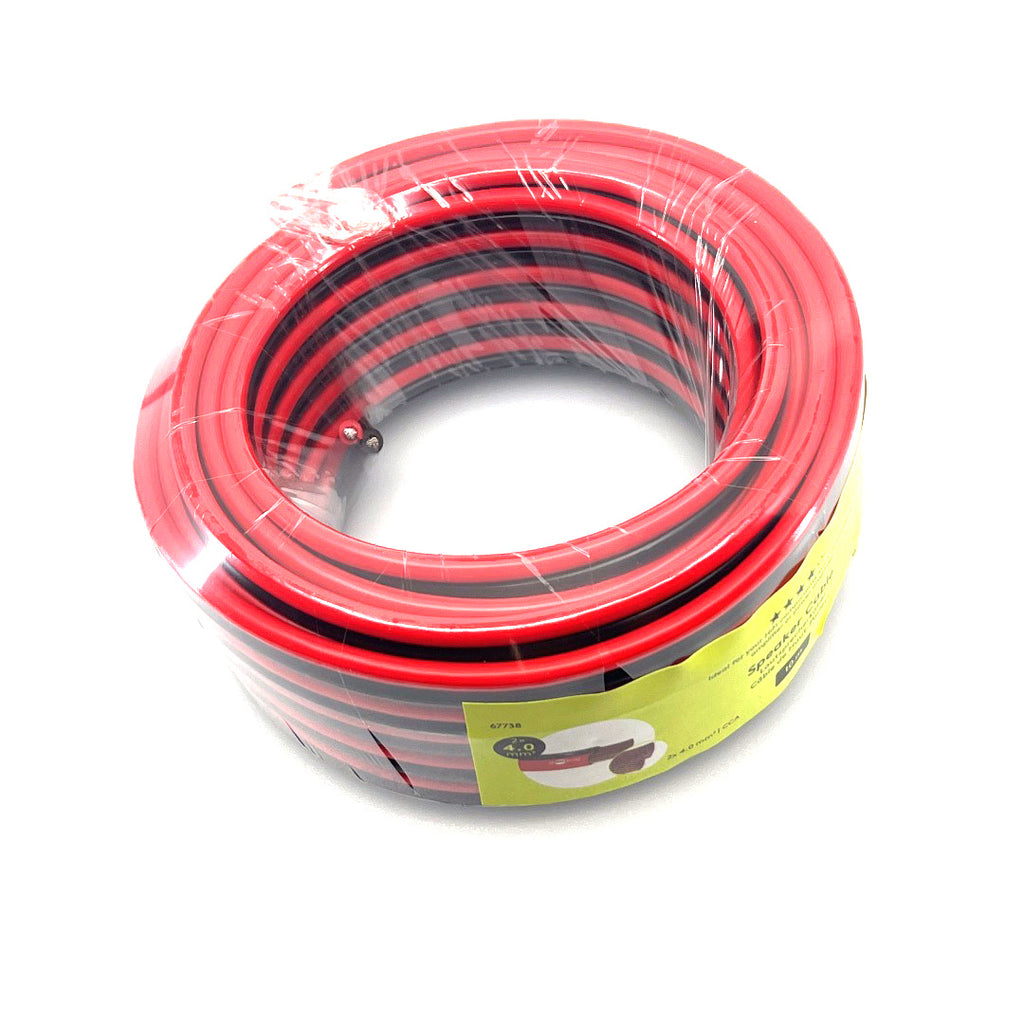 Speaker Kabel Rood Zwart CCA 4mm2 10m