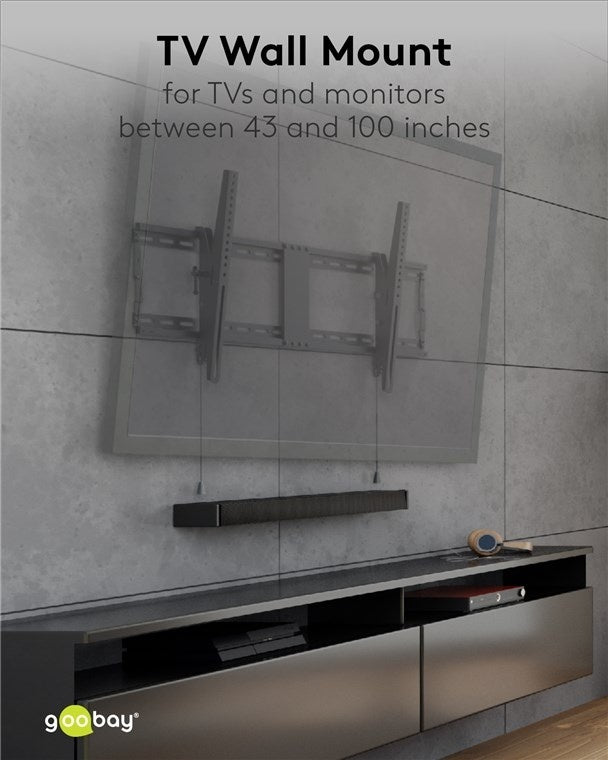 TV-muurbeugel Pro TILT (XL). 43-100 inch 2