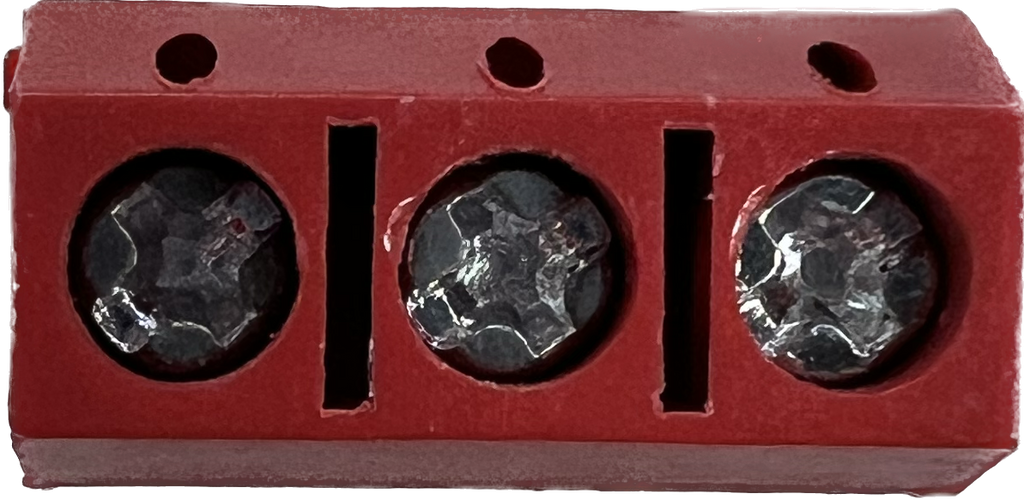 Schroefconnector terminal rood 3 polig 2