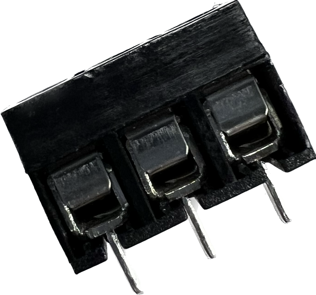 Schroefconnector terminal zwart 3 polig