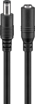 DC Verlengkabel (5,5x2,5mm) 3 m, Zwart 