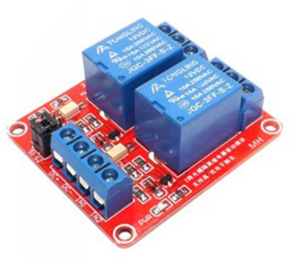 2 kanaals 12v relais board H / L 
