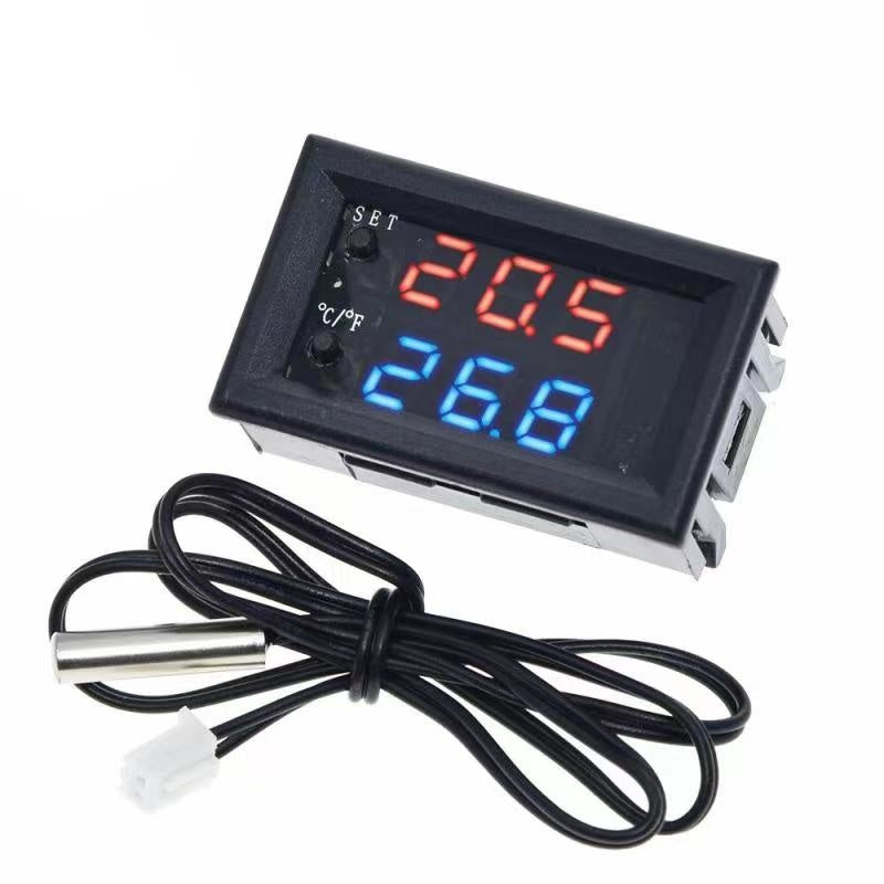 Thermostaat 12v met schakelfunctie 10A  inbouw