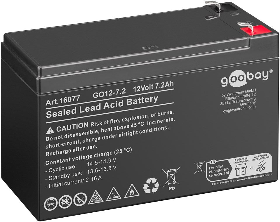 Accu loodaccu 12v 7.2 ah