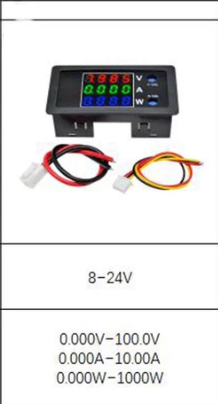 Digitale volt ampere vermogen meter voor inbouw 3