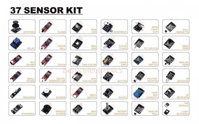 37 in 1 sensor kit (set) in kunststof box 2