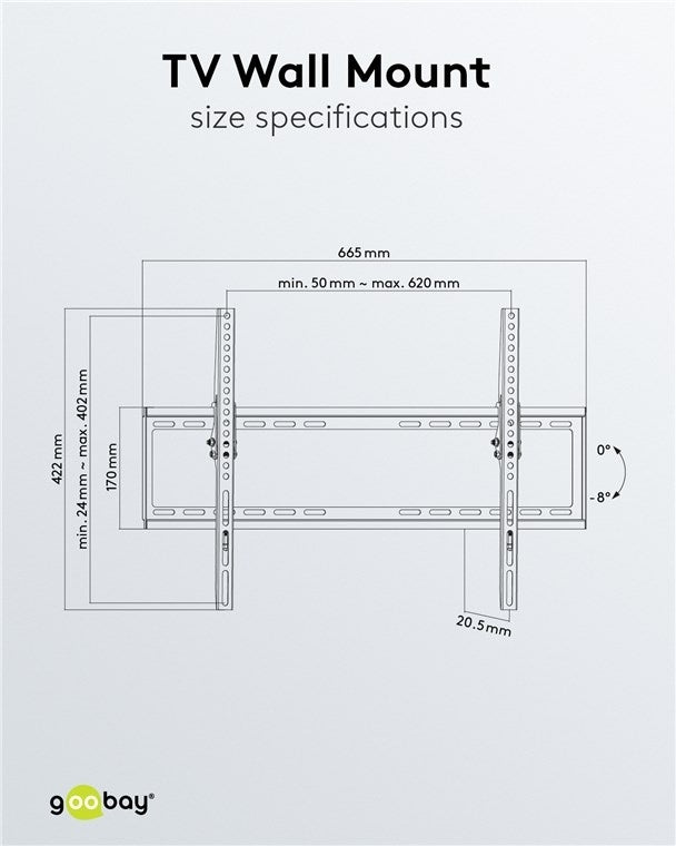 TV-muurbeugel Basic TILT (L)  37-70 inch 2