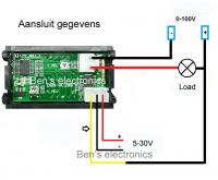 Digitale volt ampere meter voor paneel inbouw 2