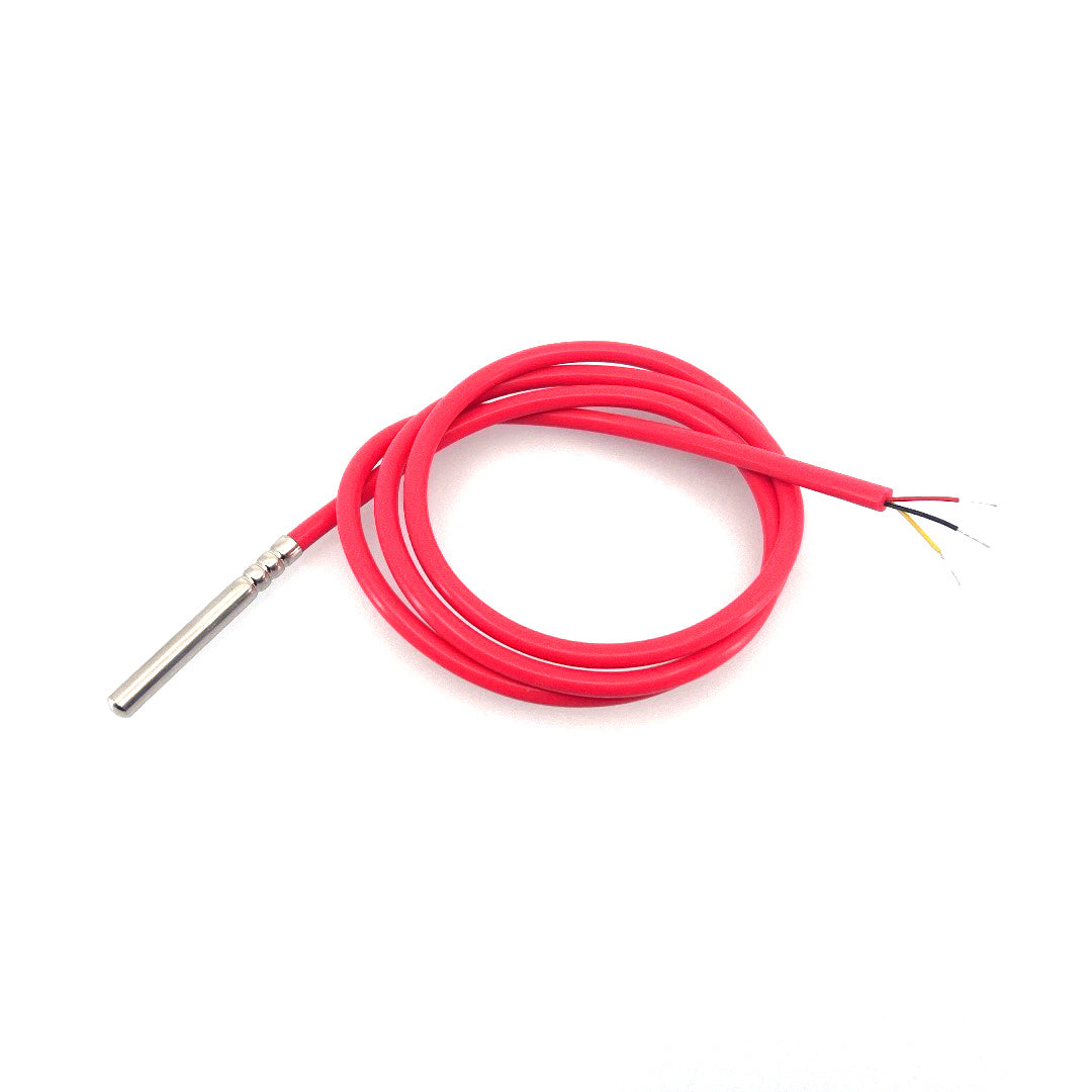 DS18B20 met roestvrijstalen kop en silicone kabel 2
