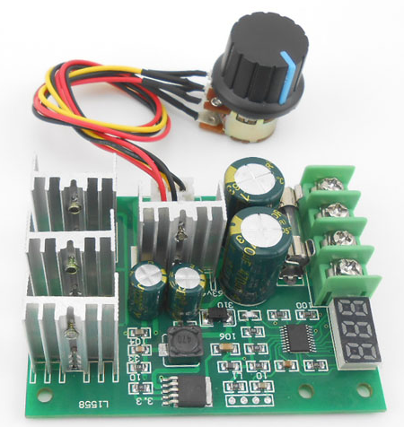 PWM motor regelaar 6-60V 30A  met  % display 2