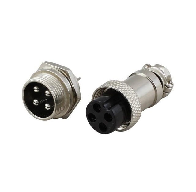Chassis connector 4 polig incl stekker (set)