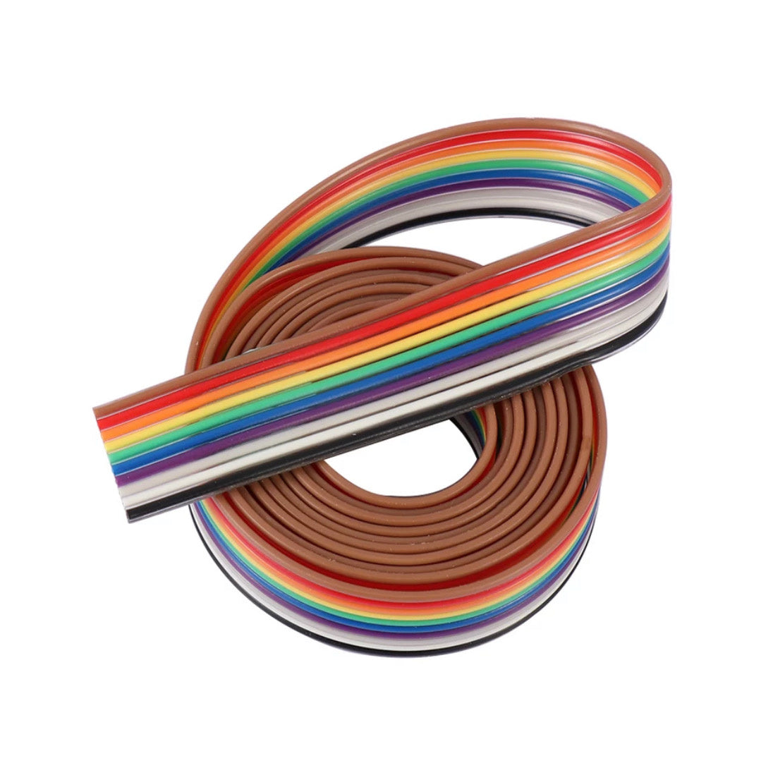 Lint flat kabel 10 draads per 1 meter awg28