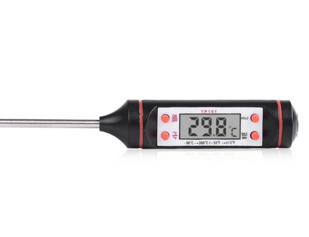 Rvs temperatuur probe pen met  lcd 3