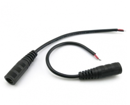 DC contrastekker-connector met draad 5.5mm x 2.1 2