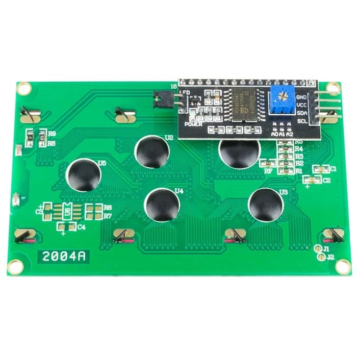 20 x 4 LCD + gemonteerde I2C adapter module 2