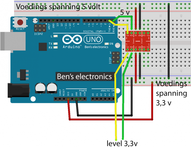 I2C-UART-SPI Logic level converter Bi-Directional 3