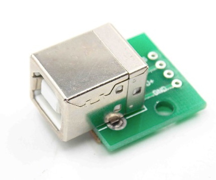 USB type B female breakout