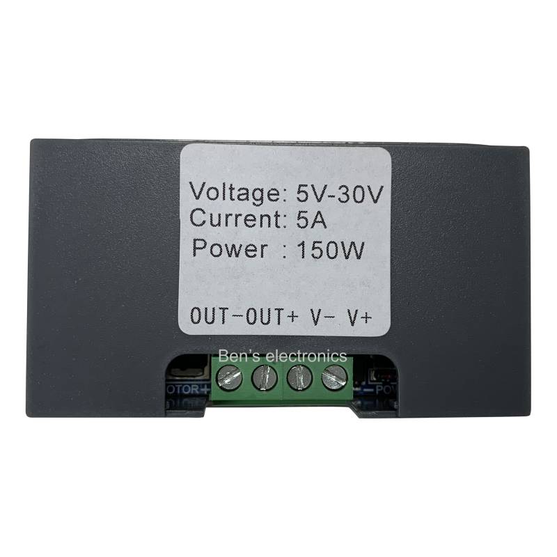 PWM motor regelaar 5-30vdc 5A 3