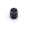 Knop potentiometer zwart aluminium