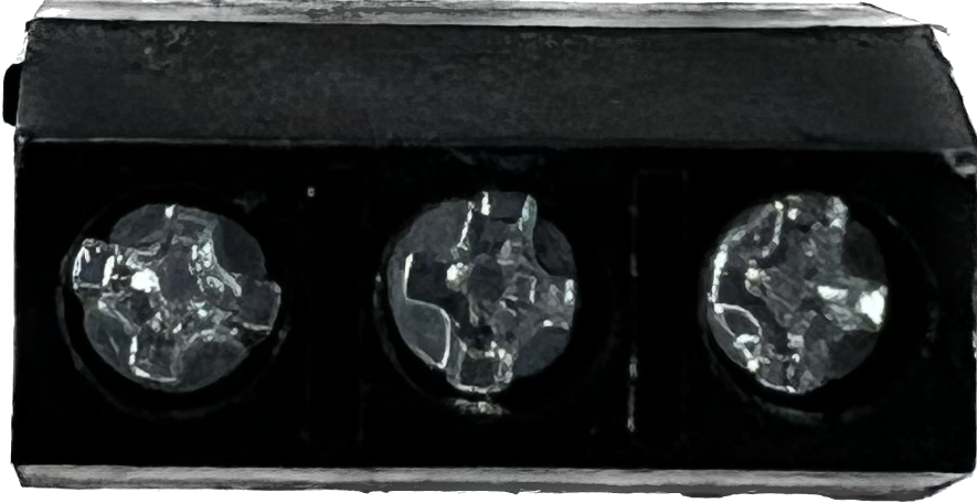 Schroefconnector terminal zwart 3 polig 2
