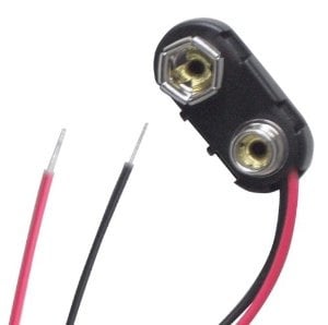 9v batterijclip 2 draads 2