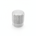 Knop potentiometer zilver aluminium