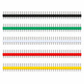 Header male strip gekleurd 5 kleuren 40 pins