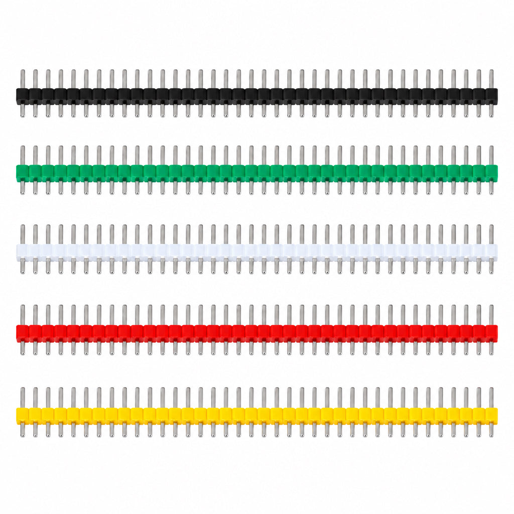 Header male strip gekleurd 5 kleuren 40 pins
