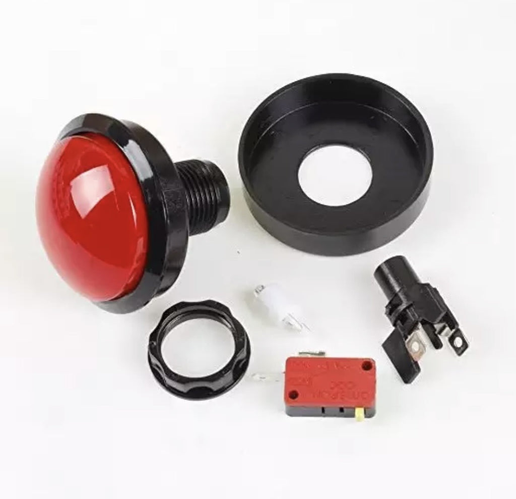 Arcade 63mm Button Rood