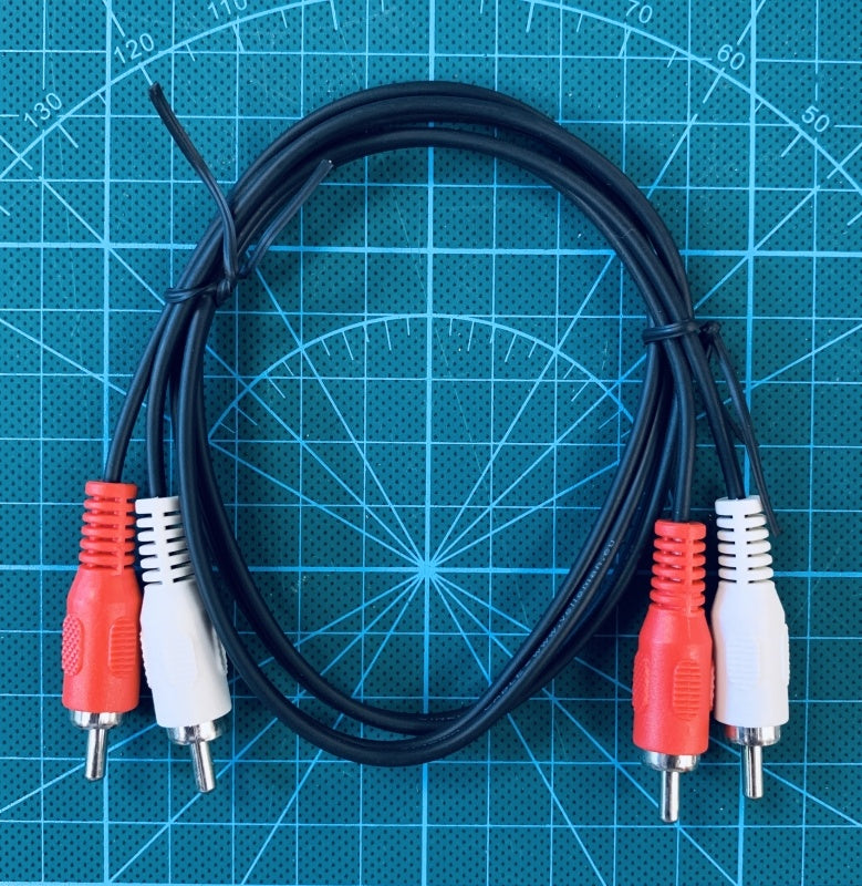 2 x RCA AUDIO PLUG NAAR 2 x RCA AUDIO PLUG 0.75m 2