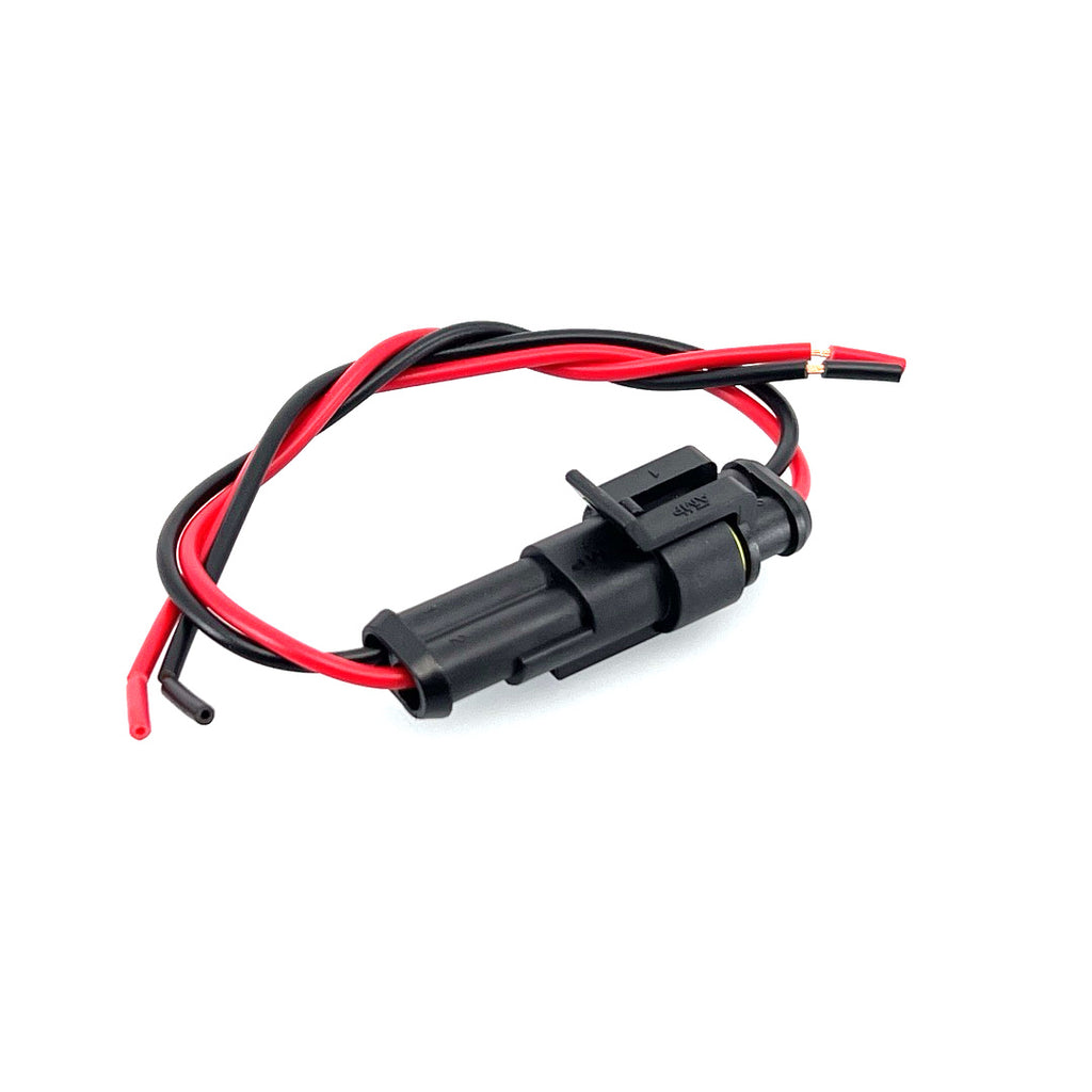 Waterproof 2 polige connector met draad set 3