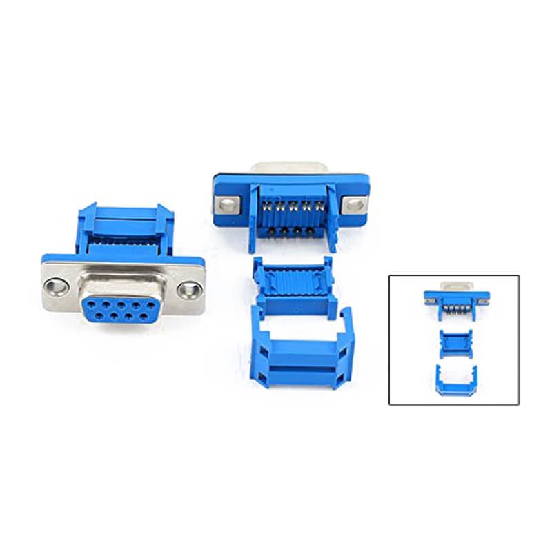 D-sub female connector 9 polig lint kabel
