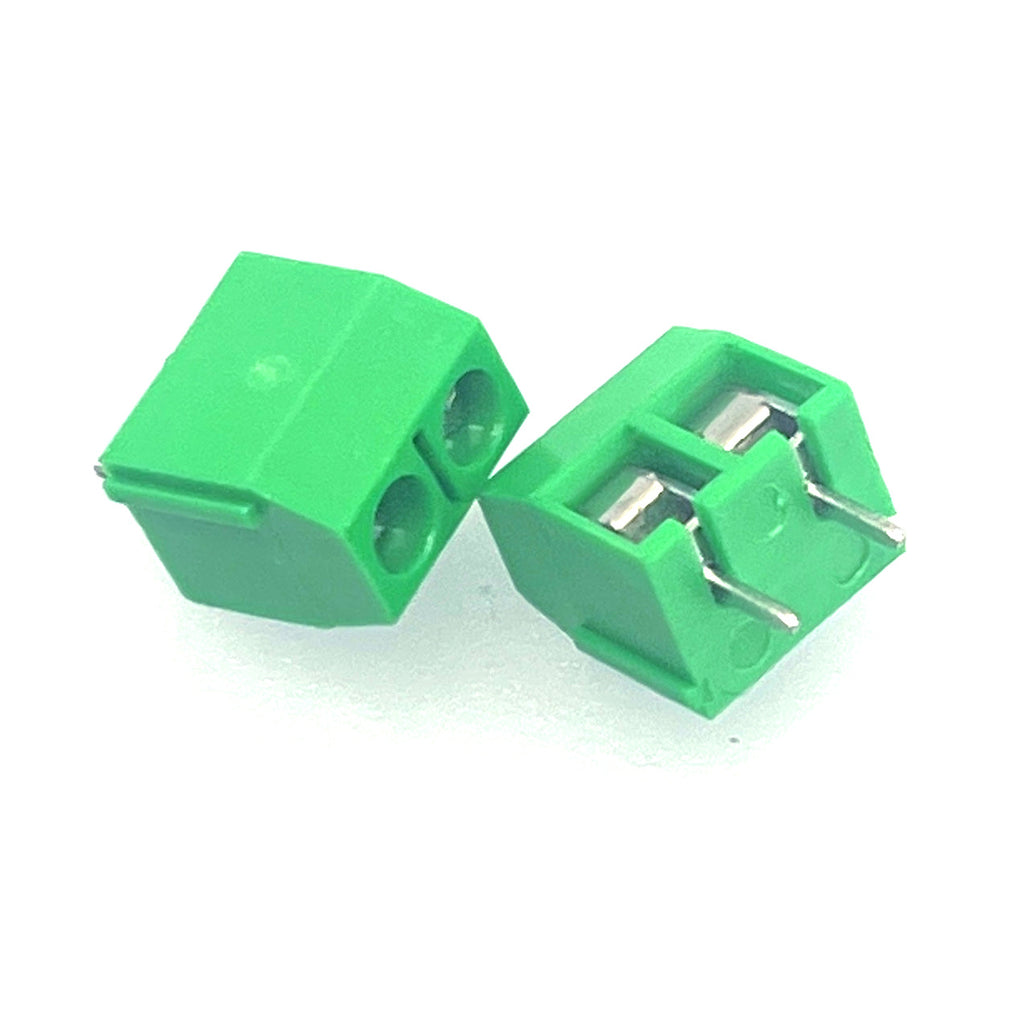 Schroefconnector groen 2 polig