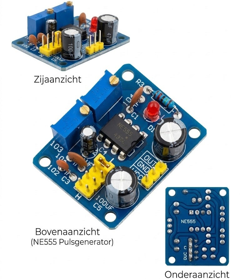 NE555 Pulsgenerator / Blokgolf Module
