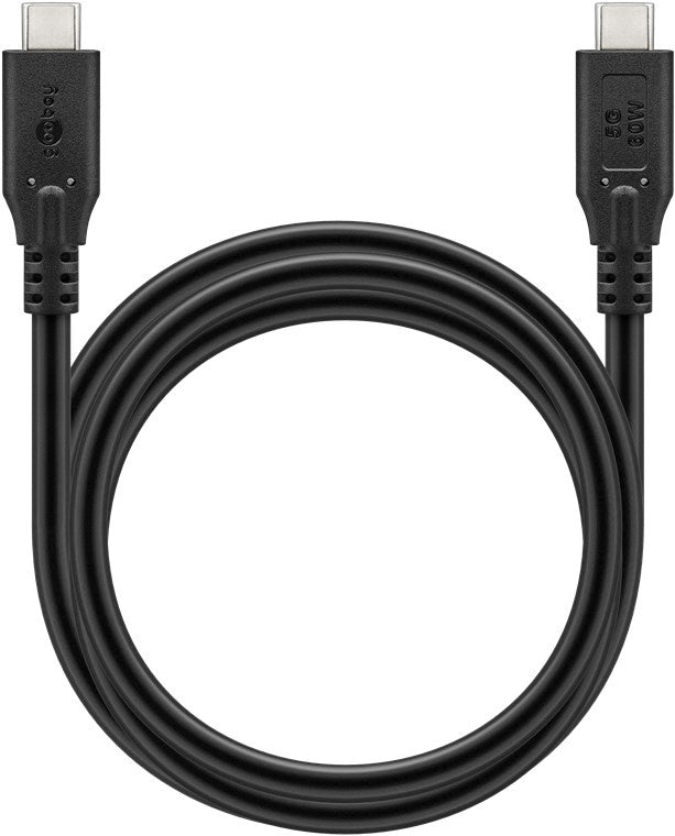 USB-C-kabel, 3 m, zwart